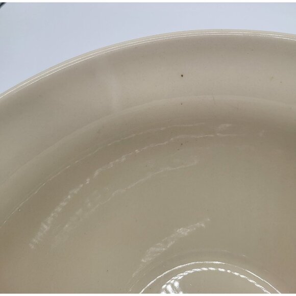 MCCOY Memories Pottery Ovenware Mixing Bowl Cream Pink Blue Stripe - Picture 4 of 10